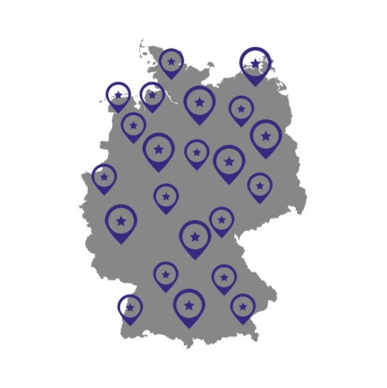 Über 300 Partner in Deutschland